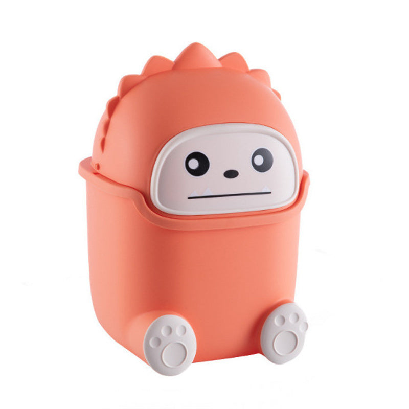 Creative Flip-top Desktop Trash Can Organization And Storage