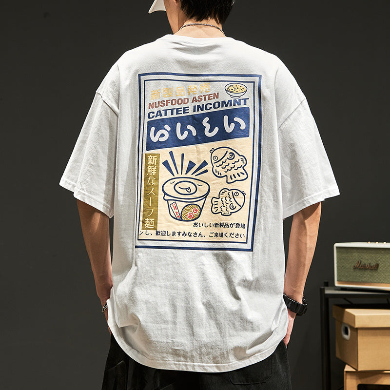 Print On The Back Of Japanese Trend T-shirts